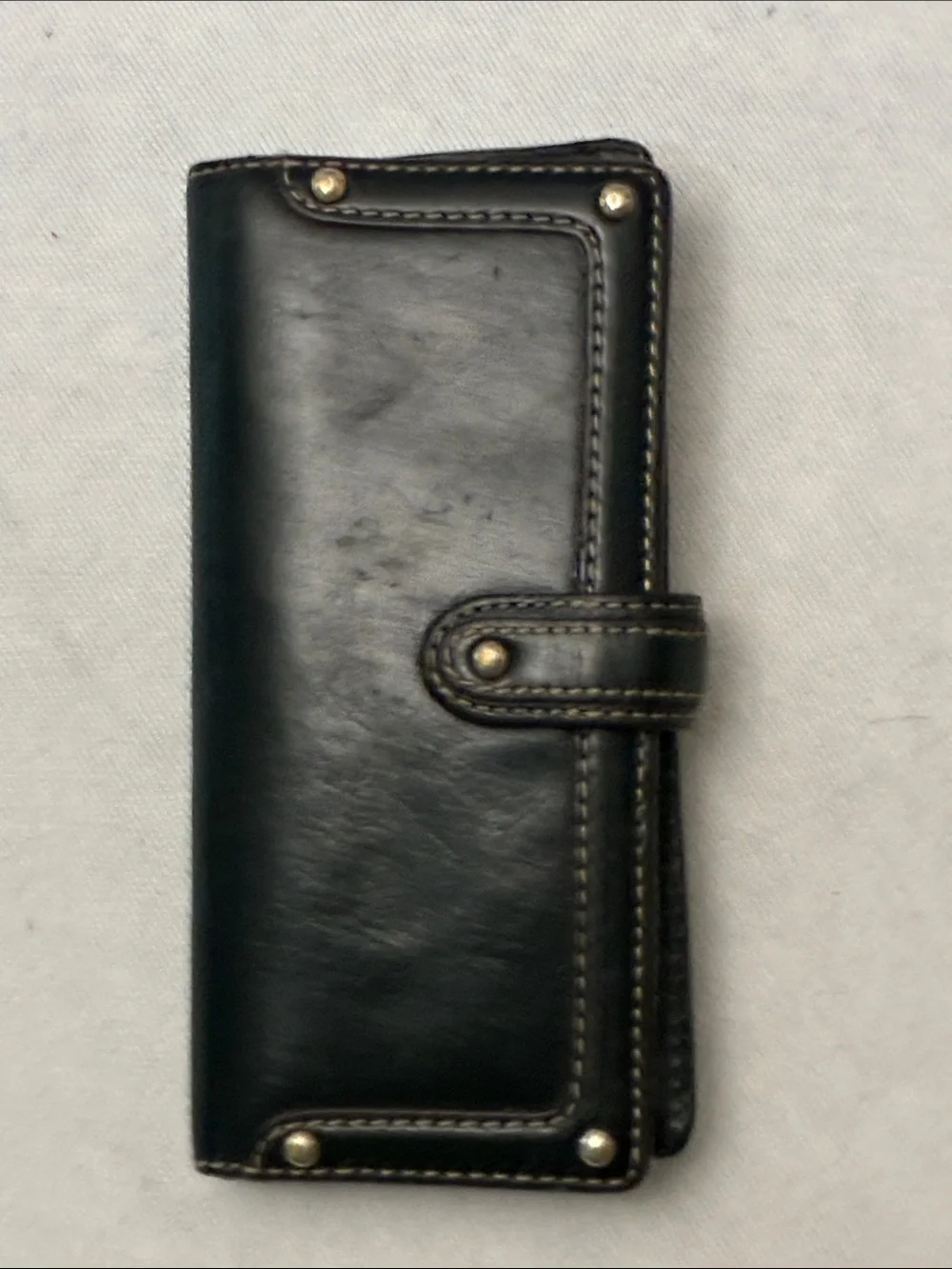 Michael Kors Black Leather Wallet with Gold Hardware